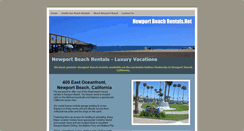 Desktop Screenshot of newportbeachrentals.net