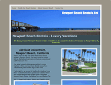 Tablet Screenshot of newportbeachrentals.net